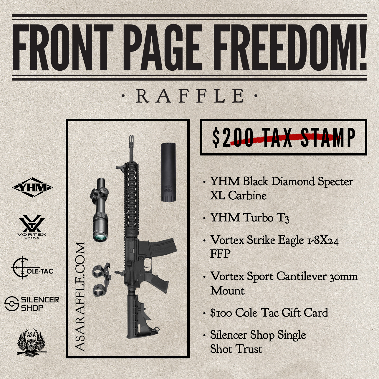 YHM Suppressed Rifle Package