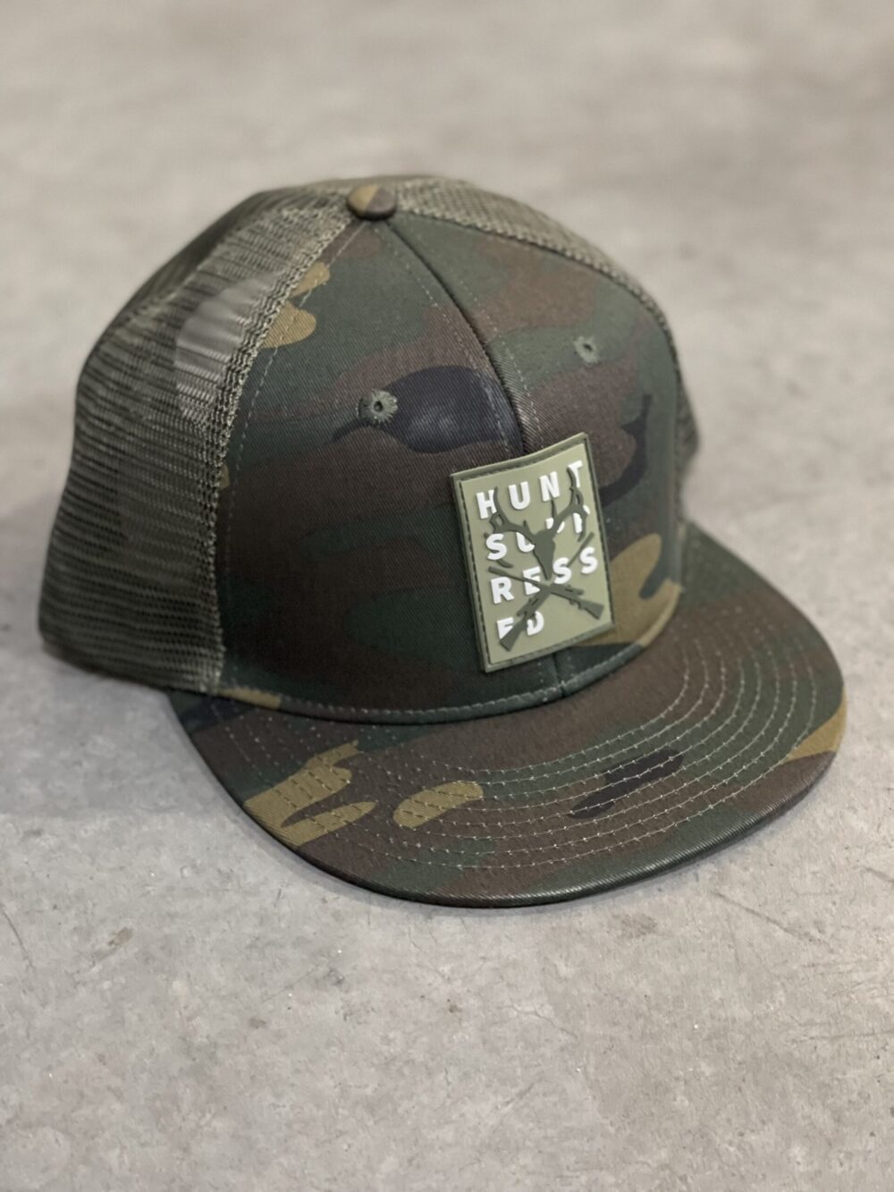 ASA Hunt Suppressed Deer & Crossed Rifles PVC Patch Hat ASA Hunt Suppressed Deer & Crossed Rifles PVC Patch Hat