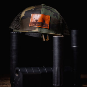 ASA Hunt Suppressed Duck Leather Patch Hat