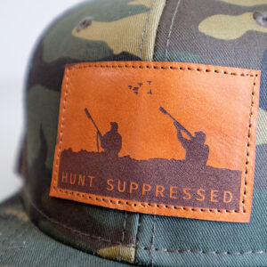 ASA Hunt Suppressed Duck Leather Patch Hat